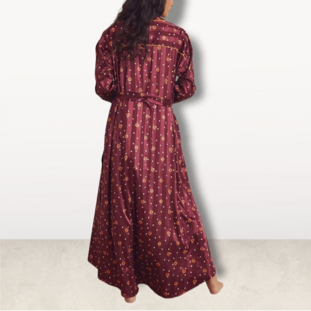 Free People Robe Intimately Wine Combo Large NWT $148 - Picture 3 of 9